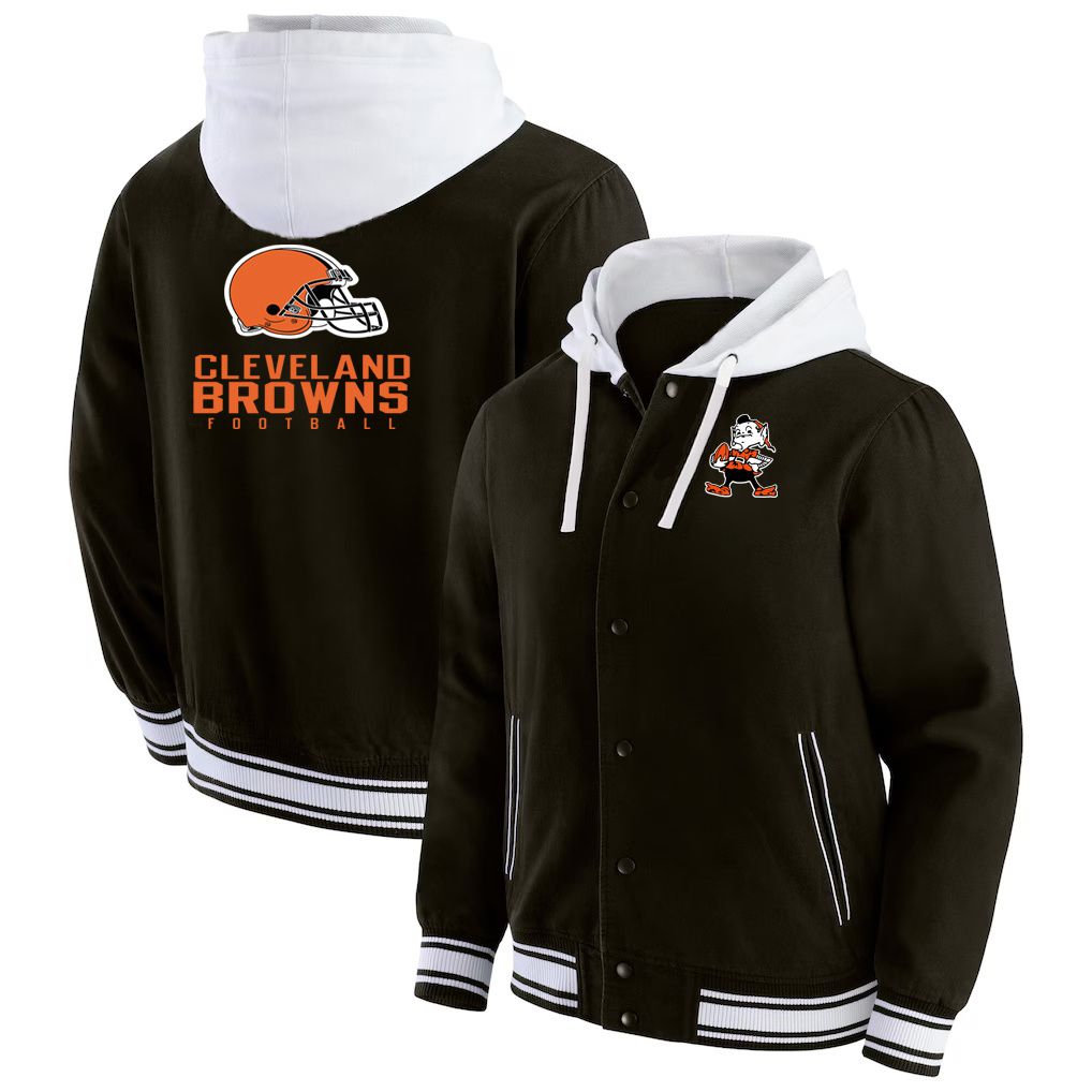 Men 2026 NFL Cleveland Browns  jacket hoodie Black 012->cleveland browns->NFL Jersey